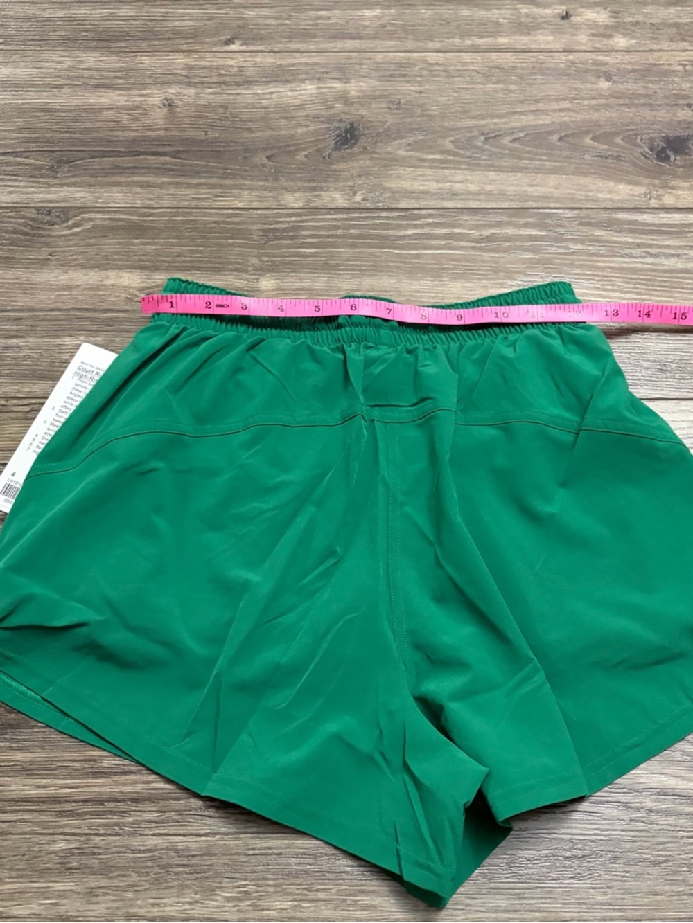 NWT Lululemon Court Rival High-Rise Short 3" (Raceway Green/Rainforest Green) 4 - Picture 8 of 8